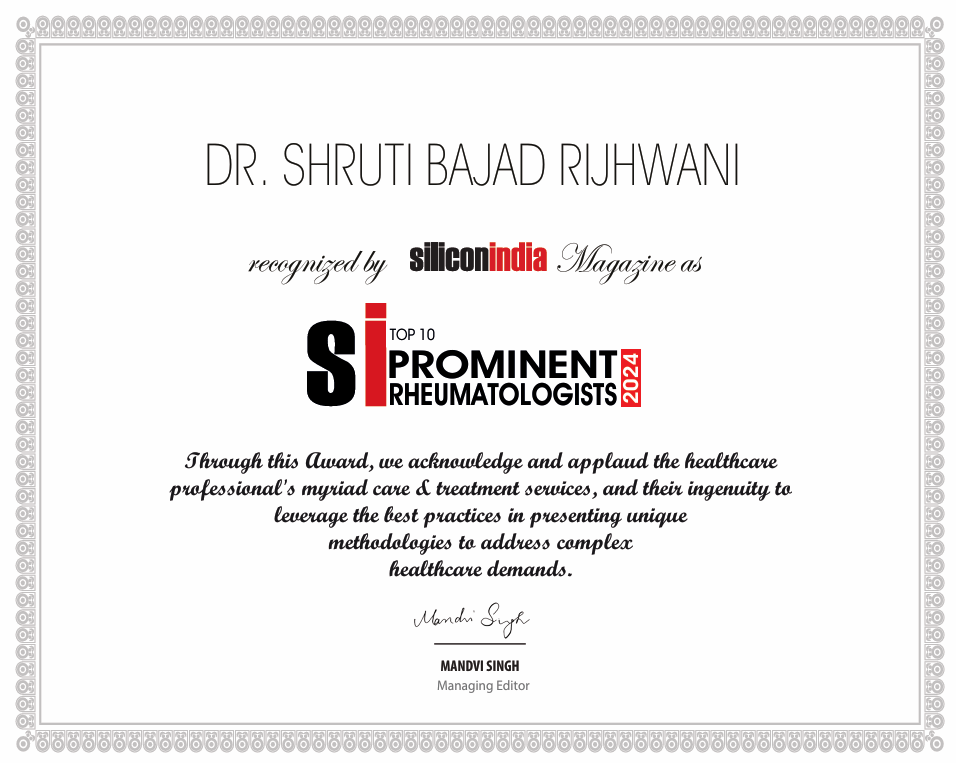 DR. SHRUTI BAJAD RIJHWANI Blending Cutting-Edge Medical Innovations with Unwavering Compassion