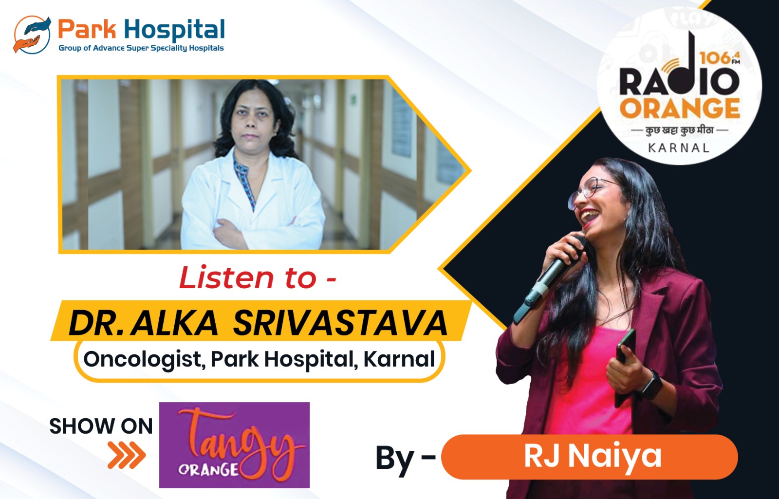 Dr. Alka Shrivastava n conversation with RJ Naiya on the show Tangy Orange