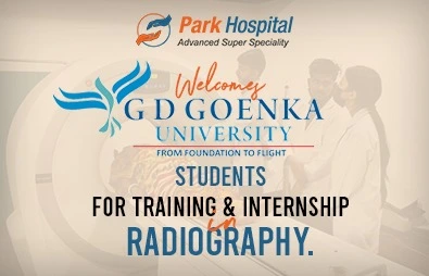 Park Hospital welcomes GD Goenka University students for training and internship in radiography. We wish them all the best.